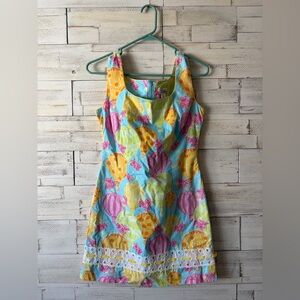 Lilly Pulitzer Colorful vintage dress hot air balloon size 2